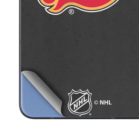 NHL Calgary Flames Distressed Galaxy Z Fold5 5G Skin